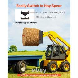 Uimoso 45 Skid Steer Pallet Frame with2 Hitch Receiver and Spear Sleeves 4000lbs