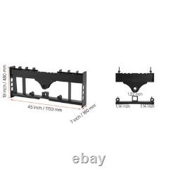 Uimoso 45 Skid Steer Pallet Frame with2 Hitch Receiver and Spear Sleeves 4000lbs