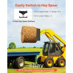 Uimoso Skid Steer Pallet Frame withHitch Receiver & Spear Sleeves for John Deere