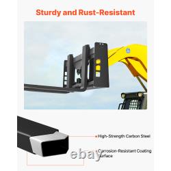 Uimoso Skid Steer Pallet Frame withHitch Receiver & Spear Sleeves for John Deere