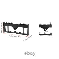 Uimoso Skid Steer Pallet Frame withHitch Receiver & Spear Sleeves for John Deere Uimoso Skid Steer Pallet Frame withHitch Receiver & Spear Sleeves for John Deere