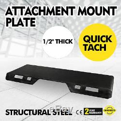 Universal SKid Steer Quick Attach Mounting Plate Adapter EXTREME DUTY 1/2 Weld