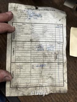 Used excellent OEM camshaft fits New Holland LS180 skid steer 87801338 332T