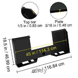 VEVOR 3/16 Mount Plate Skid Steer Hitch Quick Attachment Tach