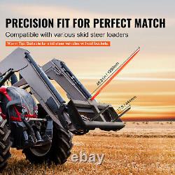 VEVOR 49 Hay Spear Bale Spears Skid Steer Loader Tractor Attachment 1600lbs