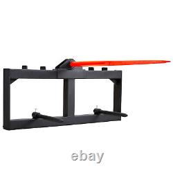 VEVOR 49 Hay Spear Bale Spears Skid Steer Loader Tractor Attachment 1600lbs