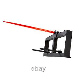VEVOR 49 Hay Spear Bale Spears Skid Steer Loader Tractor Attachment 1600lbs