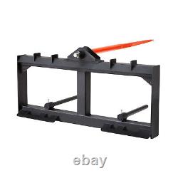 VEVOR 49 Hay Spear Bale Spears Skid Steer Loader Tractor Attachment 1600lbs