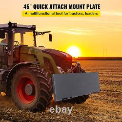 VEVOR 5/16 Mount Plate Skid Steer Hitch Quick Attachment for Tractor