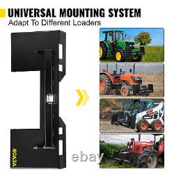 VEVOR Attachments 1/4 Thick Heavy Duty Quick Tach Skid Steer Style Mount Plate