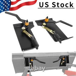 Weld-On Skid Steer Quick Attach Bucket Conversion Adapter Latch Plates Universal