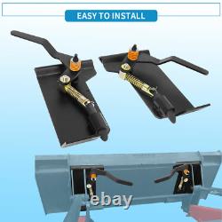 Weld-On Skid Steer Quick Attach Bucket Conversion Adapter Latch Plates Universal