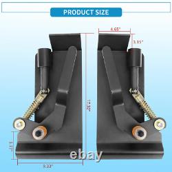 Weld-On Skid Steer Quick Attach Bucket Conversion Adapter Latch Plates Universal