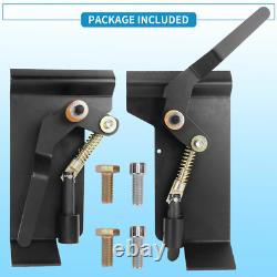 Weld-On Skid Steer Quick Attach Bucket Conversion Adapter Latch Plates Universal