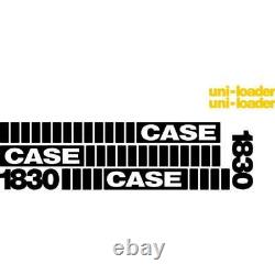 Whole Machine Decal Set with Uni-Loader Decals Fits Case Skidsteer 1830