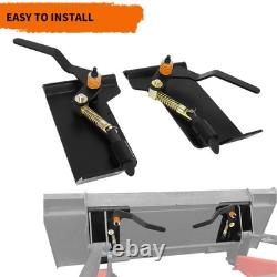 YINTATECH Skid Steer Quick Tach Adapter Bobtach Latch Box Weld On QTK Mount