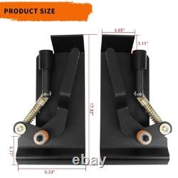 YINTATECH Skid Steer Quick Tach Adapter Bobtach Latch Box Weld On QTK Mount