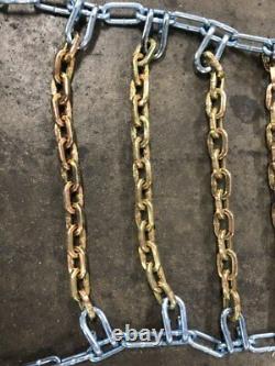 (1) Heavy Duty Skid Steer Tire Chain 12x16.5 12-16.5 8mm Square Link Bobcat