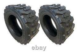 2 Nouvelles PNEUS HORSESHOE 27x8.50-15 12Plis R-4 Super Résistants Charge F pour Chargeuses Compactes