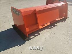 6' Xp24 Kubota Orange Snow Pusher Box Skid Steer Bobcat Case Free Shipping