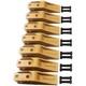 7 Godets Unitooth Pour Bobcat Style Skid Steer, Mini Excavateur 6684447