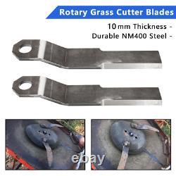 Acier NM400 de 10 mm pour lames de coupe d'herbe rotatives pour broyeur à brosse King Brush Hog Skidsteer