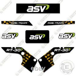 Asv Rt-30 Stickers Decal Kit Steer De Remplacement De L'équipement Decals (rt 30)
