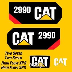Autocollant de remplacement pour chargeur sur chenilles Cat 299d, extérieur, durable, laminé