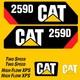 Autocollant De Remplacement Pour Chargeuse Sur Chenilles Cat 259d, Extérieur, Laminé Durable