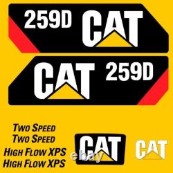 Autocollant de remplacement pour chargeuse sur chenilles Cat 259d, extérieur, laminé durable