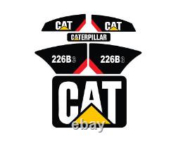 Autocollants CAT 226B3 pour Chargeuse Compacte - Ensemble de Décalcomanies avec Livraison Gratuite