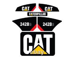 Autocollants de décalcomanies pour chargeuse compacte CAT 242B3 Ensemble de kit avec livraison gratuite
