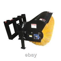 Balayeuse à balai hydraulique à angle de 44 pouces pour mini-chargeuse compacte