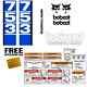 Bobcat 753 V1 Skid Steer Set Sticker Vinyl Decal Bob Chat Made In Usa + Outils Gratuits