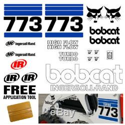 Bobcat 773 V2 Skid Steer 21pc Set Décalque De Vinyle Autocollant Bob Chat Sans Outil