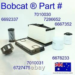 Bobcat Filter Service Kit Oil Air Hydraulique T750 T770 T870 7286652 6692337 V3800