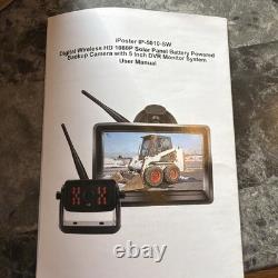 CAMÉRA DE RECUL LED POUR SKID STEER BOBCAT ÉCRAN UNIVERSEL DE 5 POUCES