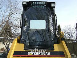 Caterpillar Cat 1/2 Porte Incassable+côtés! Cabine Lexan Polycarbonate Skid Steer