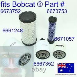 Convient Bobcat Air Fuel Moteur Hydraulic Oil Filter Kit 453 E17 E19 E17z E20 E20z