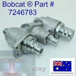 Convient Bobcat Bloc Hydraulique Coupleur Rapide Face Plate T140 T180 T190 T200 T250