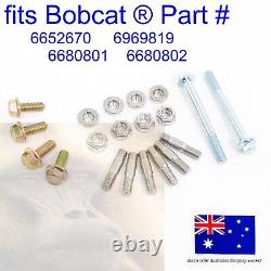 Convient Bobcat Exhaust Manifold Head Turbo Studs Flanged Nuts Bolts S220 S250 S300