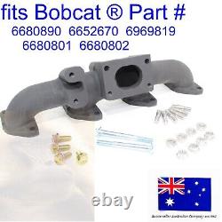 Convient Bobcat Exhaust Manifold Head Turbo Studs Flanged Nuts Bolts S220 S250 S300
