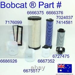 Convient Bobcat Filtre Kit De Service S450 S550 S570 S590 T550 T590 Avec Moteur Kubota