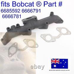 Convient Collecteur d'échappement Bobcat & Joints Kubota V2003 V2403 S205 T180 T190 337 341