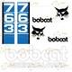 Convient Au Bobcat 763 (bandes Verticales) Autocollants De Remplacement Pour Chargeuse Compacte<br/>