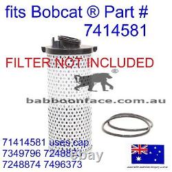 Convient au couvercle du boîtier du filtre à huile hydraulique Bobcat 7349796 pour S450, S510, S530 et S550.