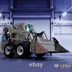 En stock 1/14 LESU Aoue-LT5H chargeuse à roues Skid-Steer RC hydraulique avec lumières et sons