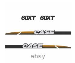Ensemble d'autocollants pour décalcomanies pour la mini-chargeuse Case 60XT 60 XT