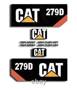Ensemble de stickers décals de remplacement pour skid steer 279D CAT