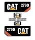 Ensemble De Stickers Décals De Remplacement Pour Skid Steer 279d Cat